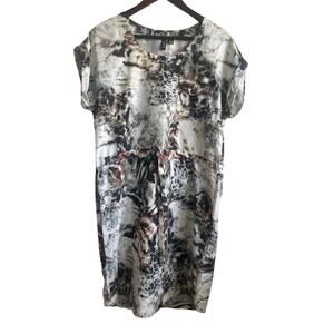 Relativity Dress Women M Muted Abstract Animal‎ Print Whimsigoth Retro Y2K NEW